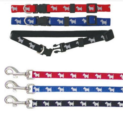 Beau Pet Nylon Scotty Dog print