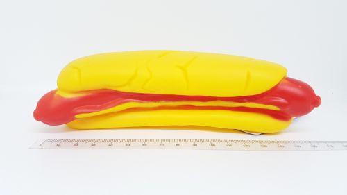 Squeaky Hotdog 18cm