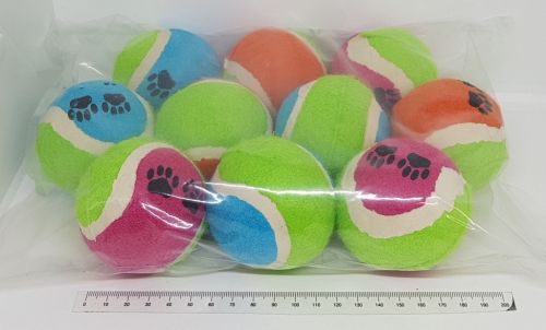 Tennis Balls Paw Print 10 pack
