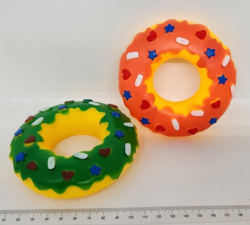 Squeaky Donut with Sprinkles 10cm