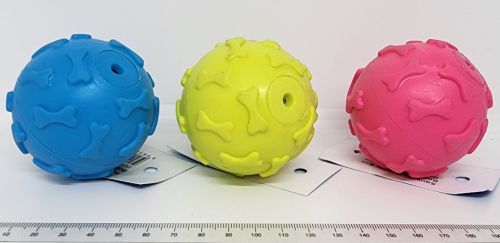 Squeaky Rubber Ball 60mm diam.