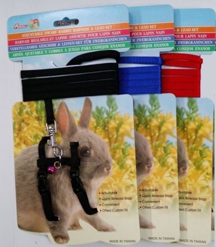 Percell Dwarf Rabbit Harness & Lead Set