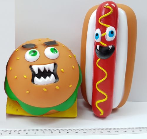 Dog Squeaky Toy Junk Food