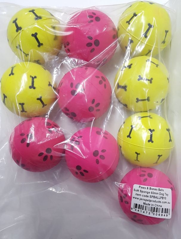 Sponge Ball 60mm - 10 pack