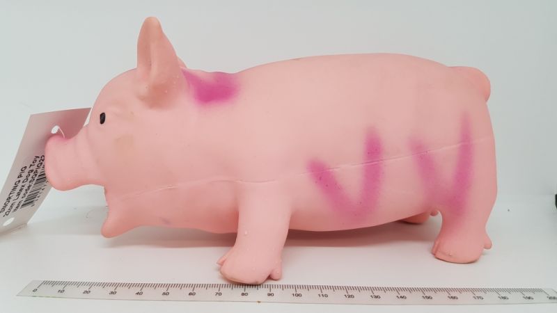 Squeaky Latex Pig 22cm