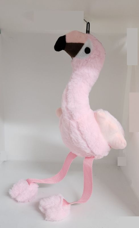 Plush Pink Flamingo Ribbon Legs 40cm