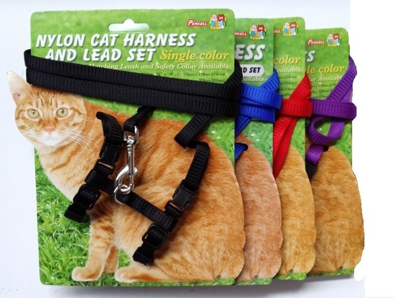 Cat Nylon Harness & Lead Set