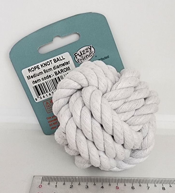 Rope Ball White 8cm
