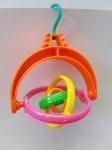 Plastic hang toy spin rings