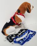 Percell Nylon Harness Reflective Dog Print in Small Medium & Large size