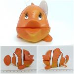 Clown Fish Aerating Ornament 12x7x7cm Girl face