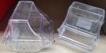 Plastic Clear Feeder Hooded with perch (2 piece)