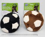 Plush Soccer ball squeaky dog toy 12cm