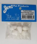 Plastic White Bird Egg 5pk